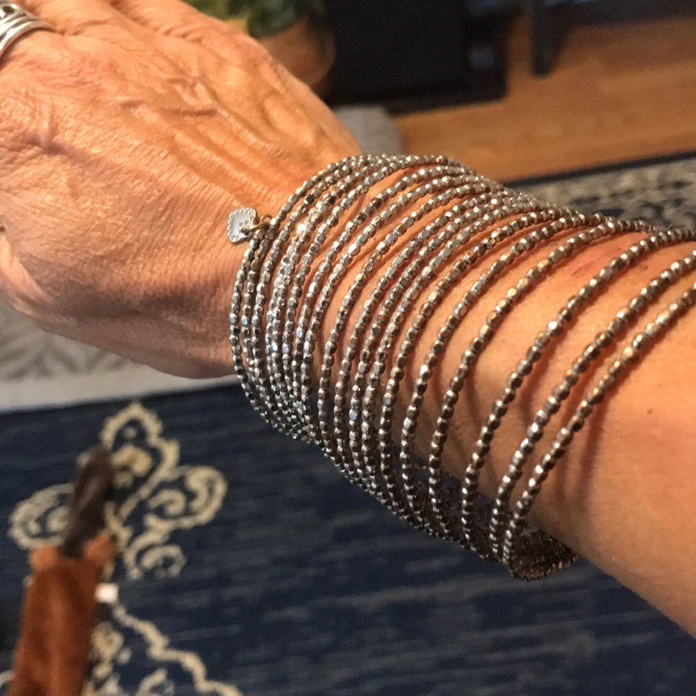 “Slinky”  Bronze & Silver Bracelet